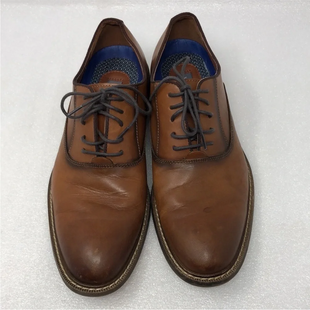 Vince Camuto Shoes Lawsen Brown Leather Oxford Men’s Size 8.5M